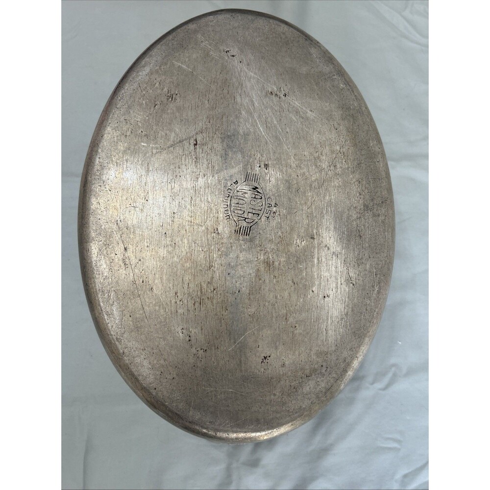 Vintage Master Maid Cast Aluminum Oval Dutch Oven Roaster w/Lid Made In USA - Picture 8 of 11